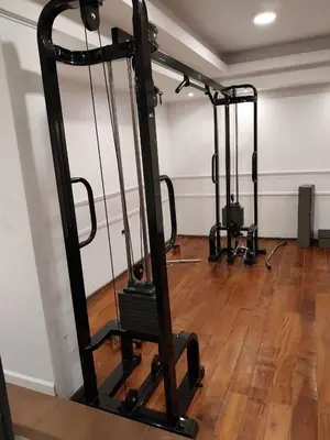 a gym with two tread machines in a room at Departamento 110 - Edificio VILAUT by INMOVE Temporarios in Cordoba