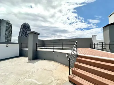 a balcony of a building with stairs on it at Alojamiento entero para 4 personas F in Cordoba