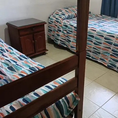 a pair of bunk beds in a room at La Calandria in Villa Serranita