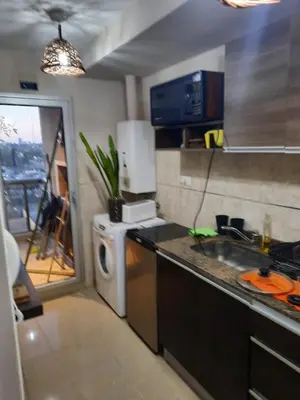 a small kitchen with a sink and a dishwasher at Terra Zión in Cordoba