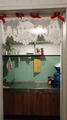 a kitchen with a sink and a counter top at Cazona Villa Carmen in Villa Carlos Paz