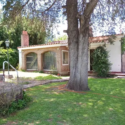 a house with a tree in the yard at Casa céntrica en villa Carlos Paz in Villa Carlos Paz