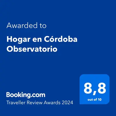 a screenshot of a cell phone with the text awarded to heder an corona at Alojamiento Cba Observatorio in Cordoba